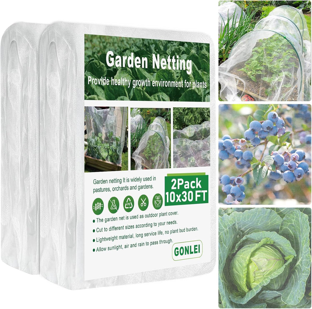 gonlei garden netting 2pack 10x30ftplants garden mesh berry shown in use