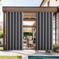 nicetown grey outdoor curtains for patio waterproof 2, main product view