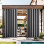 nicetown grey outdoor curtains for patio waterproof 2, main product view