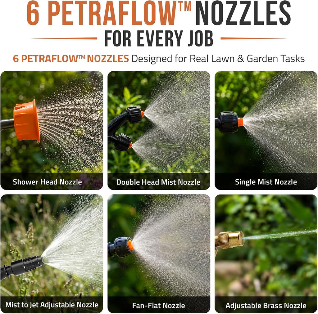 petratools 3 gallon battery powered backpack sprayer, close-up detail