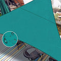 LOVE STORY Triangle 14'x14'x14' Waterproof Sun Shade Sail Canopy UV Block for Outdoor Patio Backyard Carport,Turquoise Blue(We Make Custom Size)
