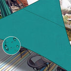LOVE STORY Right Triangle 12'x12'x17' Waterproof Sun Shade Sail Canopy UV Block for Outdoor Patio Backyard Carport,Turquoise Blue(We Make Custom Size)