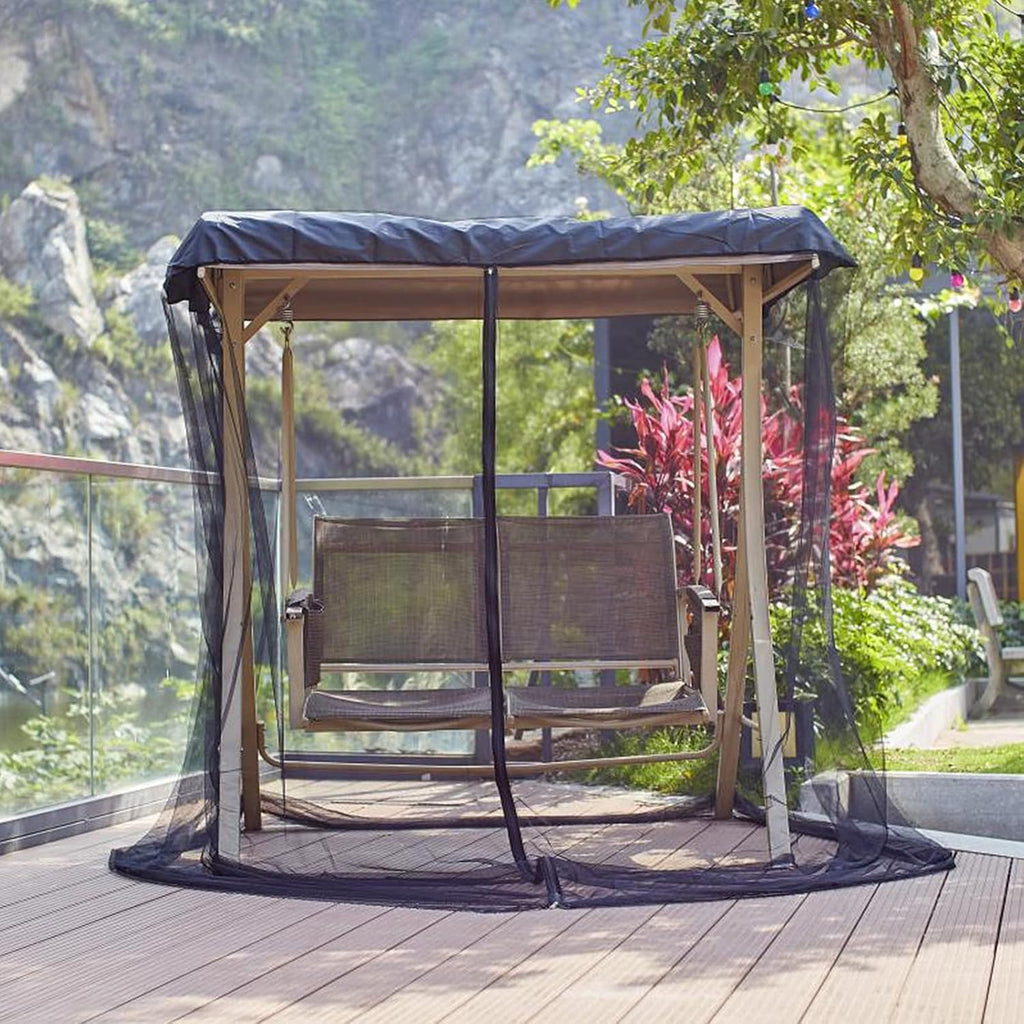 patio swing mosquito netting - polyester mesh screen, package contents