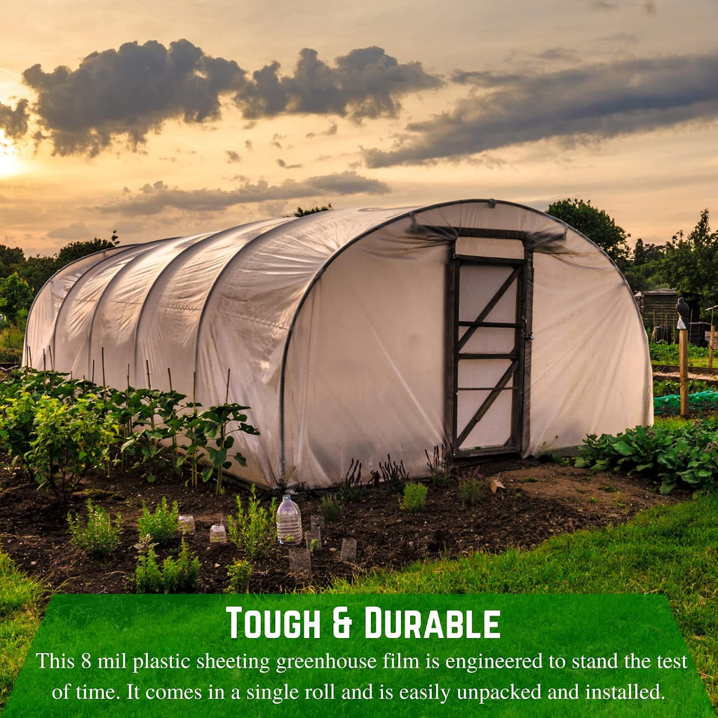 farm plastic supply - clear greenhouse plastic sheeting, package contents