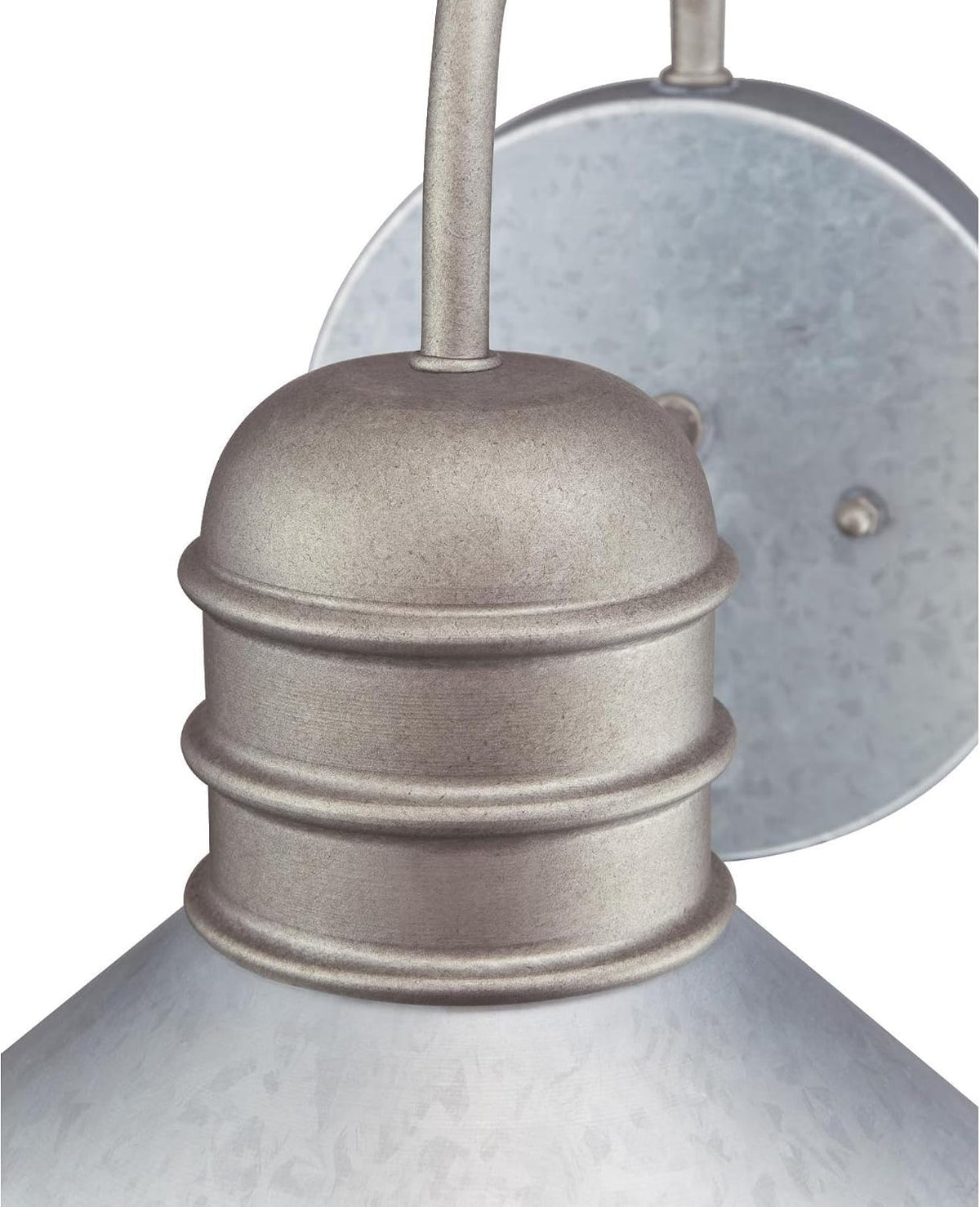 westinghouse 6360900 watts creek one-light, galvanized steel finish, close-up detail
