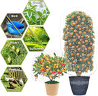 Bird Netting for Garden Protection, CANAGROW 4 Pack Garden Plant Mesh Netting Covers Bags with Drawstring, Insect Bird Barrier Bug Netting for Fruit Blueberry Bushes Vegetable Flower (3.3x2.6FT)