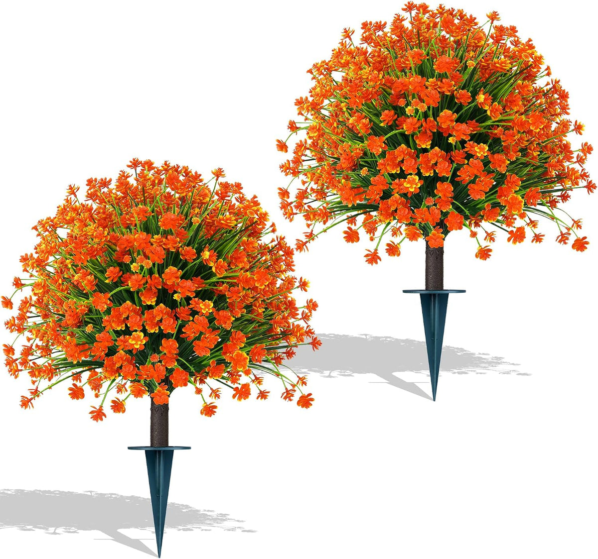 yangrass 2 pack fall artificial flower topiary balls, main product view