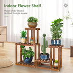plant stand for multiple plants indoor outdoor flower, side view