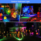 halloween spotlights outdoor 12w rgbw landscape lights for, close-up detail