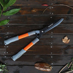 Garden Hedge Shears, Manual hedge Clippers for Shaping Shrubs and Trimming Bushes. Hedge Clippers & Shears made with Durable Carbon Steel Blades, Shock-Absorbing Bumpers and Comfort Grips.