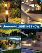 DEWENWILS 120W Low Voltage Transformer with Photocell Sensor & Timer, 120V AC to 12V DC, Weatherproof Landscape Lighting Transformer for Spotlights, Garden Lights, Steplight, Billboard…