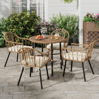 dwvo outdoor patio dining table round for 4, package contents