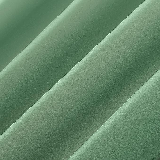 Sun Zero Marina Indoor/Outdoor UV Protectant Energy Efficient Grommet Curtain Panel, 54" x 84", Spa Green