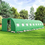 amerlife 30x10 ft tunnel greenhouse with built-in sprinkler, main product view