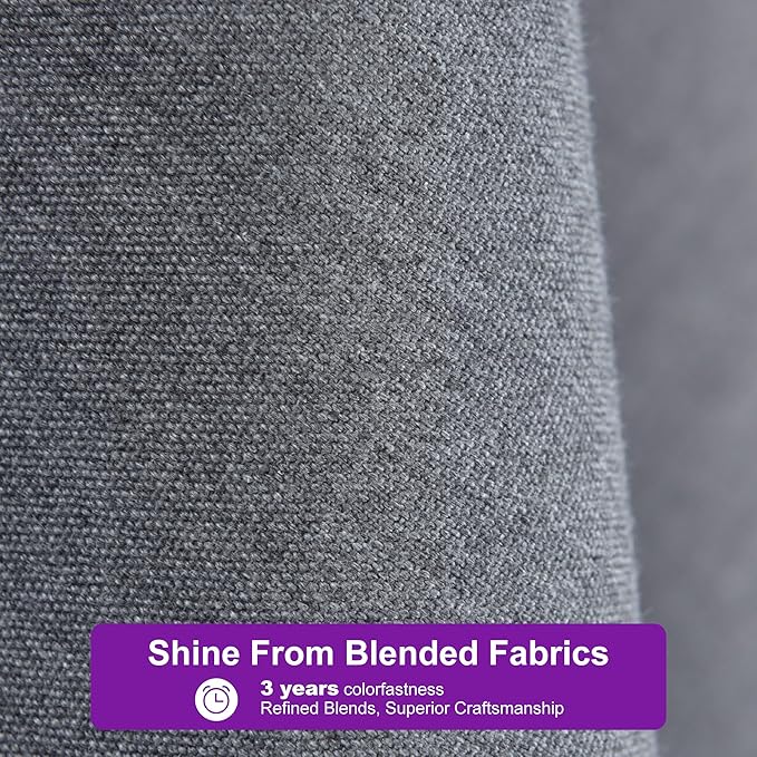 PURPLE LEAF Patio Umbrella 8' X 8' Rectangle Cantilever Umbrella Large Aluminum Outdoor Umbrellas with 360-degree Rotation & UPF40+ Premium Fabric for Deck Pool Garden Yard, Mist Grey