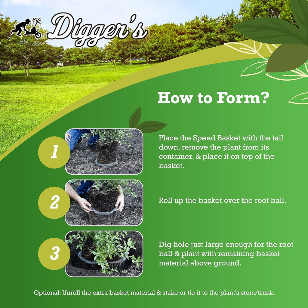 Digger's 1-Quart Root Guard Speed Baskets for Plants, Control Gopher 6 Pack | Efficient Planting