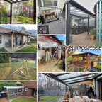lc&qs clear tarps heavy duty pvc, transparent tarp shown in use