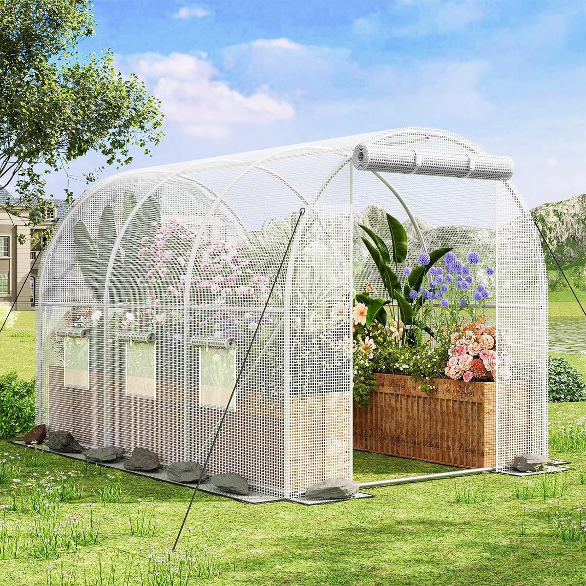 superlele 10x7x7ft greenhouse for outdoor, tunnel greenhouse with, main product view