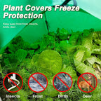 59″*59″*60″ large winter plant warm covers with air showing dimensions