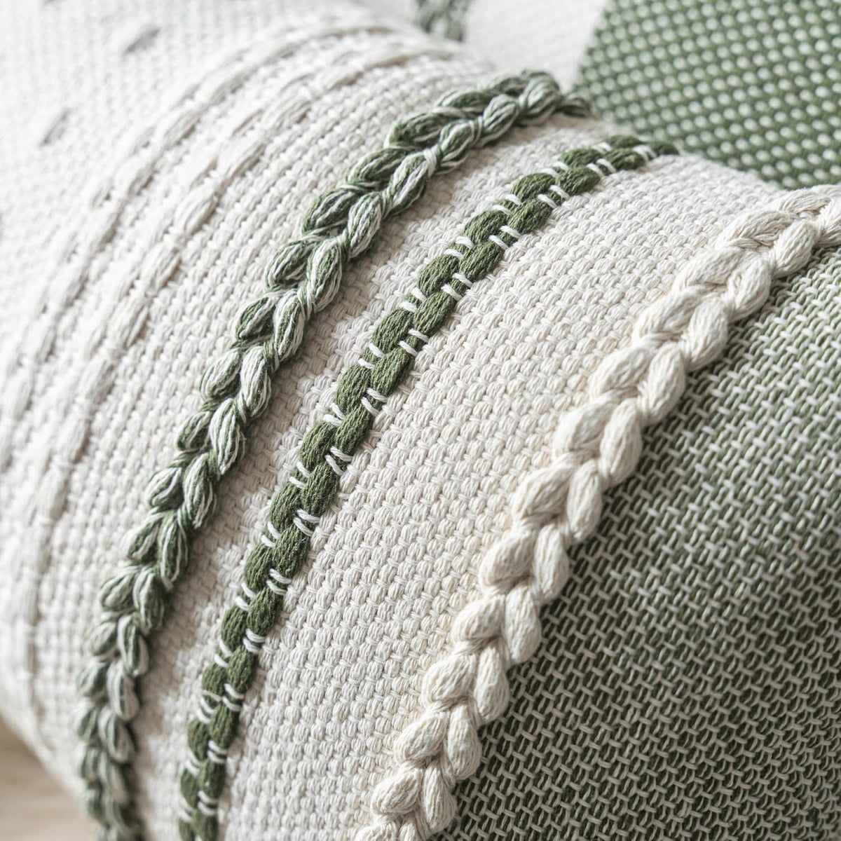 cethom boho lumbar pillow covers 14x36 inch long showing dimensions