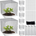 zubebe 8 pack small wire plant protectors square, main product view