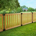 zippity newberry yard fence, cedar wood diy no, main product view
