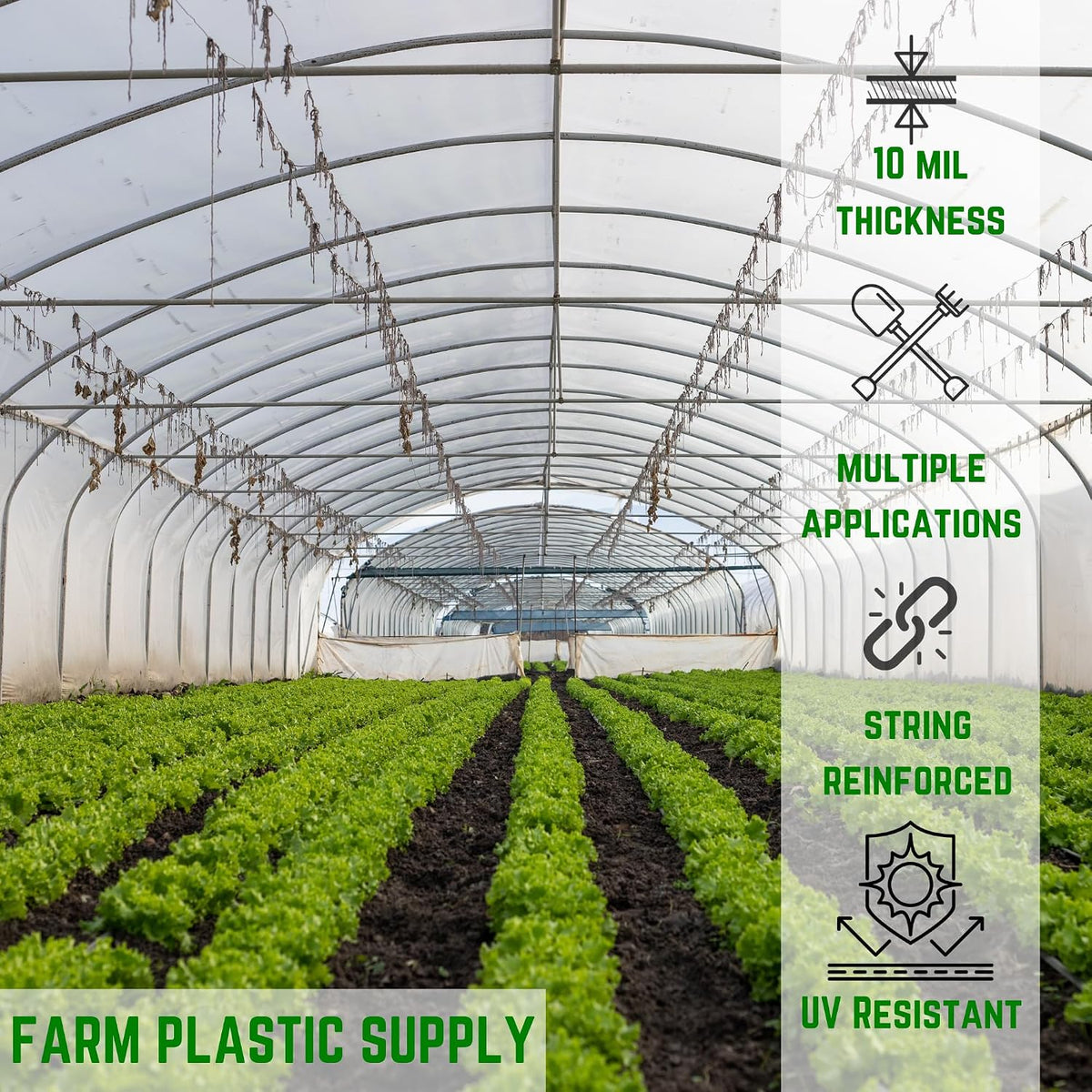 farm plastic supply - string reinforced 4 year shown in use