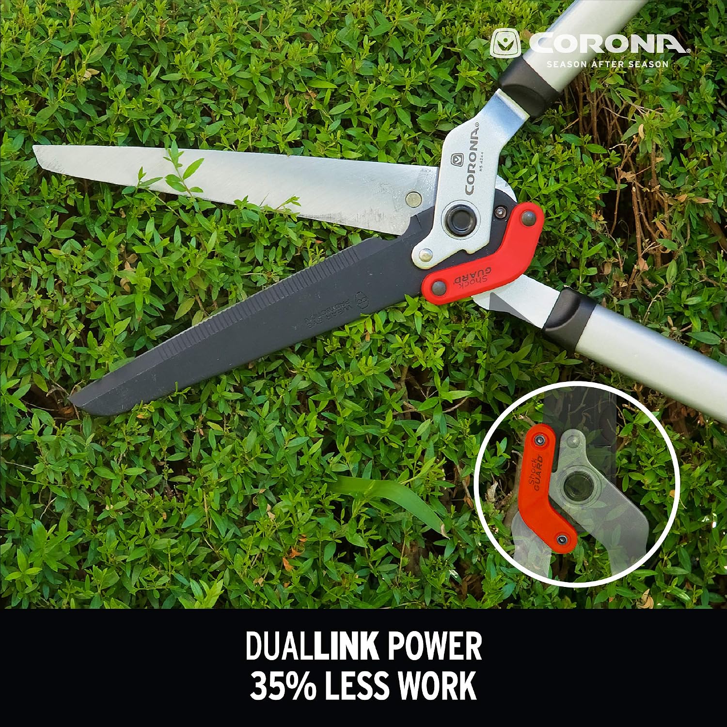 Corona HS 4244 DualLINK Hedge Shear , Red , 10 in