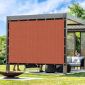 Artpuch 90% Sun Shade Cloth, 8 x 22 FT Pergola Shade Cover Canopy with Grommets, Sun Screen Fabric Tarp for Patio, Outdoor, Garden, Backyard, Rust Red