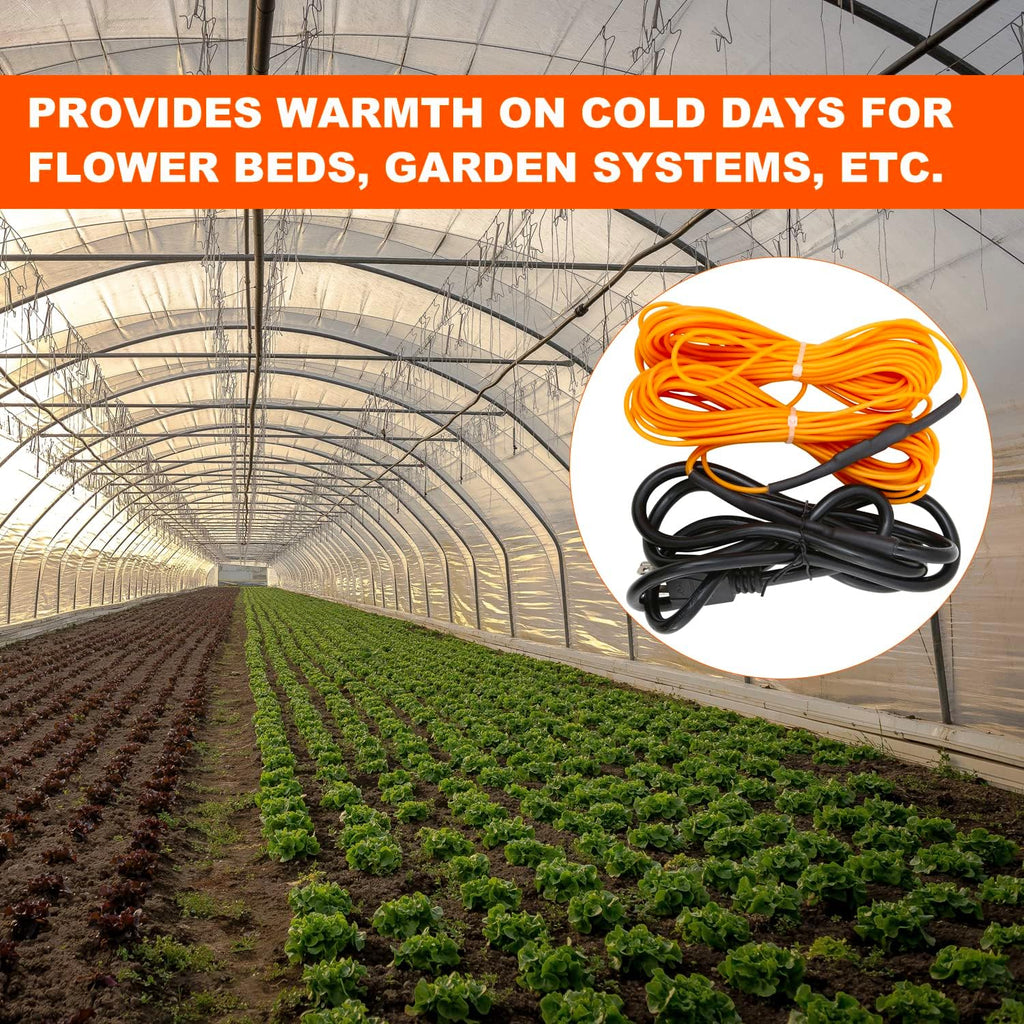soil heating cable 49 ft electric soil warming showing dimensions