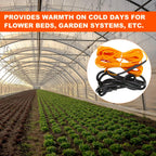 soil heating cable 49 ft electric soil warming showing dimensions
