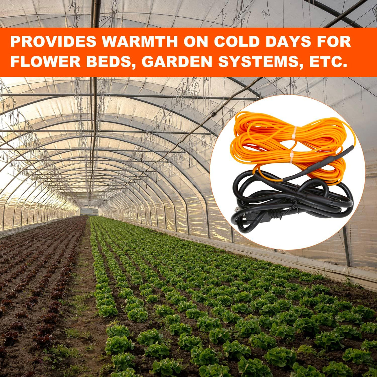 soil heating cable 49 ft electric soil warming showing dimensions