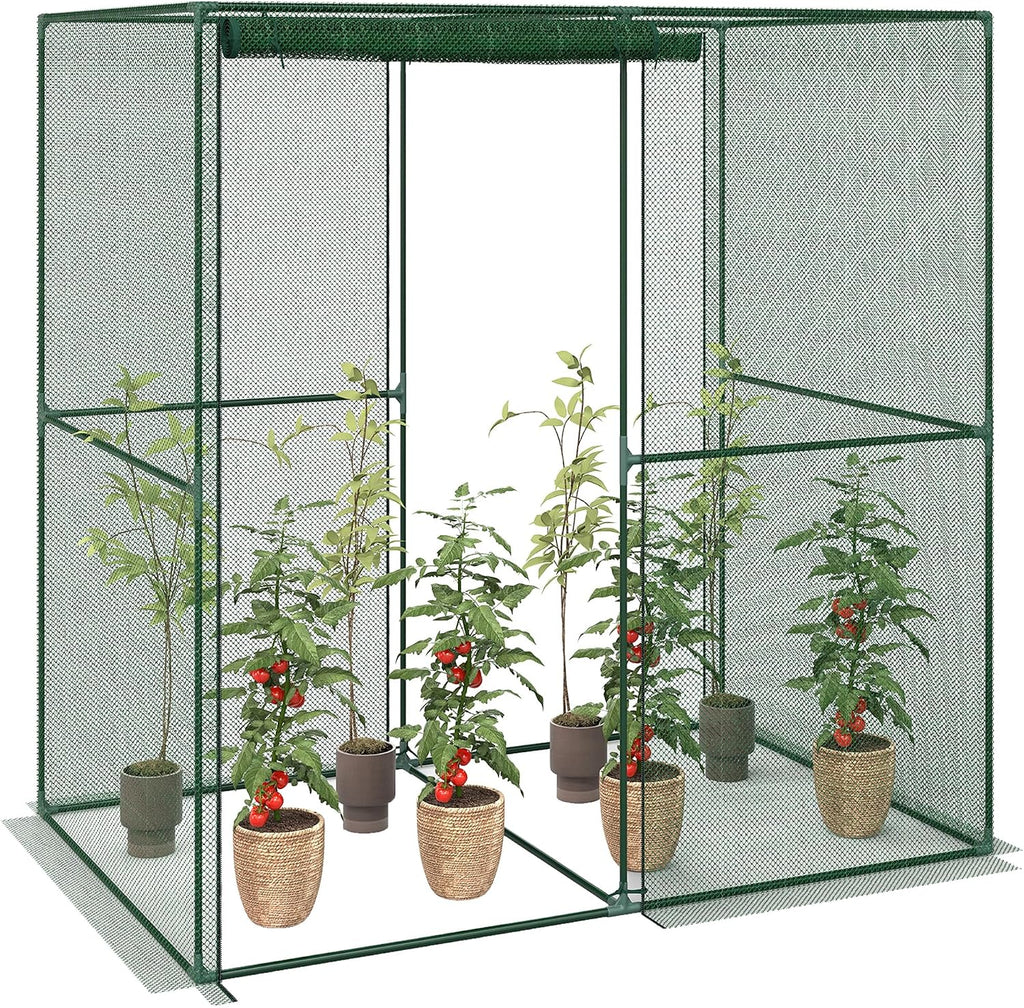 outsunny 6' x 4' x 6' crop cage, main product view