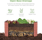 Best Choice Products 4x2x2ft Outdoor Metal Raised Garden Bed, Oval Deep Root Planter Box for Vegetables, Flowers, Herbs, and Succulents w/ 101 Gallon Capacity, Rubber Edge Guard - Terracotta