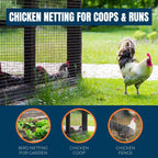 mekkapro deer fence net 7x65ft 40gsm heavy-duty mesh, side view