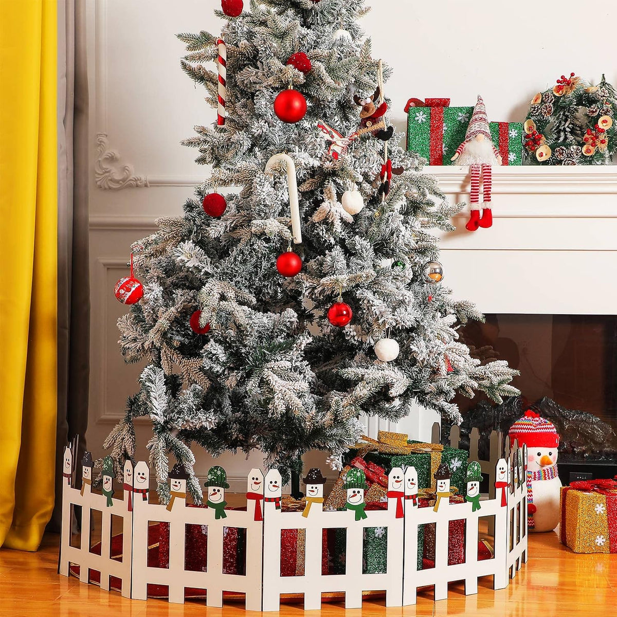 blulu 8 pack 12 inch tall christmas tree, main product view