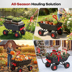 autodaya garden dump cart wagon 1000 lbs, heavy, package contents