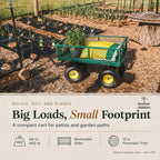 backyard expressions garden cart and utility wagon, 400 shown in use