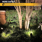 Malibu Landscape Lighting Outdoor 50W Spotlight Waterproof Halogen Floodlight Low Voltage Lights 380Lumen Warm White with Stake for Garden Yard Pathway Lawn Driveway Outdoor Lighting 8301-9601