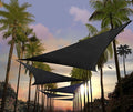 Amgo Custom Size 15' x 15' x 15' Black Triangle Sun Shade Sail UPF50+ AGTAPRT12, Order to Make Canopy Awning, 95% UV Blockage, Water & Air Permeable, Commercial Standard (We Customize)