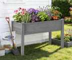 48×24×30 raised garden bed with legs, cedar wood shown in use