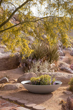 Veradek Mason Series Lane Bowl Planter| for Indoor or Outdoor Tabletops/Gardens |Made from Plastic-Stone Composite with Drainage Holes|Modern Décor for Flowers, Succulents, Small Plants