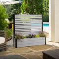 enclo 4fth florence privacy screen w/planter box, freestanding, main product view