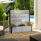 enclo 4fth florence privacy screen w/planter box, freestanding, main product view