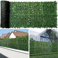 artificial ivy fence privacy screen with mesh back, main product view