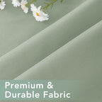 Outdoor Curtains for Patio Waterproof 6 Panels - Windproof, Privacy, Weatherproof Outside Drapes for Gazebo Pergola Porch, Grommet Top and Tab Bottom, 54x95 Inch, Sage Green