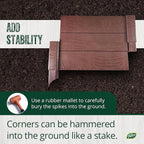 Dalen Modular Raised Bed Garden – Faux Wood – 8 Panel Starter Pack – Makes Square Foot Gardening Easy – 12x9 in
