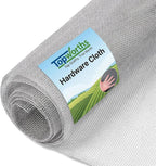 Hardware Cloth 1/8 inch Chicken Wire Mesh Fencing 16" x 10', 27Ga | Hot-Dip Galvanized Steel Fence Wire Mesh for Bee Screen Poultry Netting Plant Supports