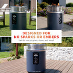 ninja fireside360 fire pit & heater, 80,000 btu, package contents