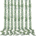 sggvecsy artificial eucalyptus garland 8 pack fake eucalyptus, main product view
